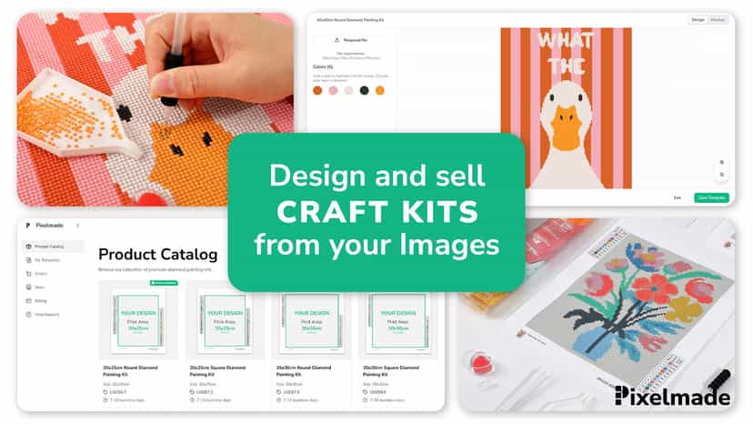 Design and sell craft kits with your image on demand