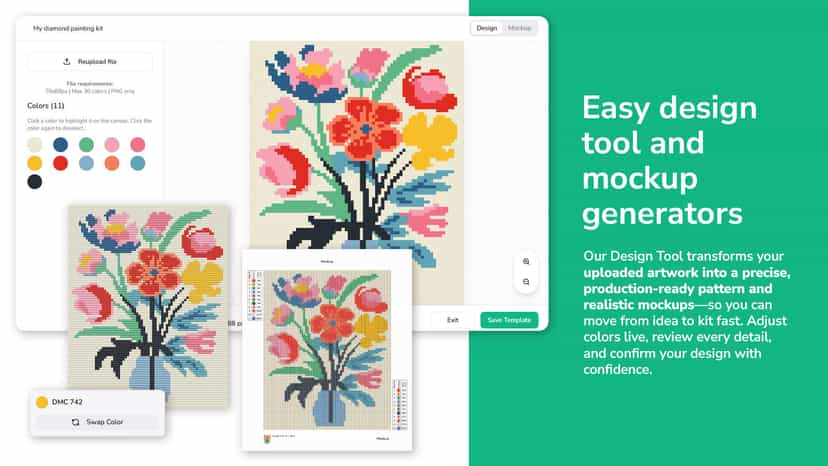 Easy online design tool to turn your image into a kit design