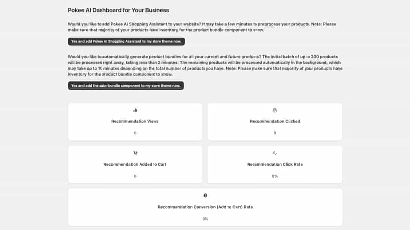 One-Click Setup for AI Sales Assistant and Product Bundles