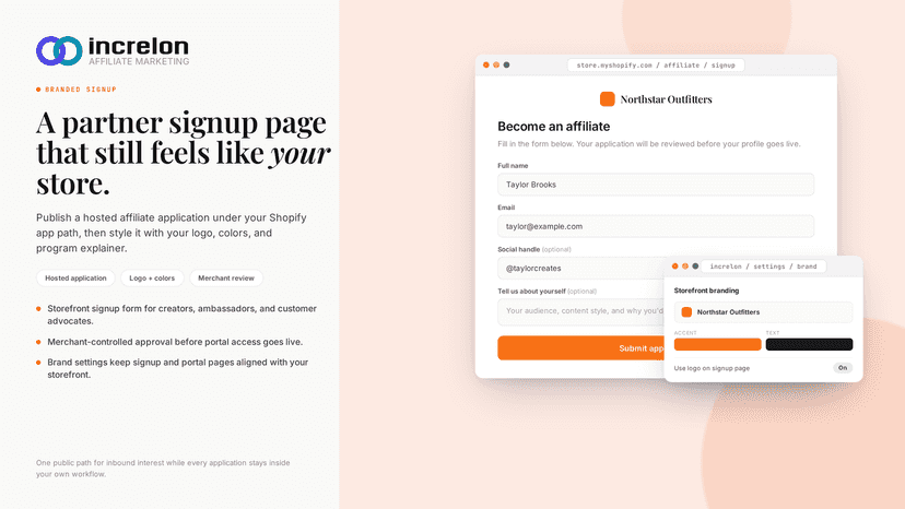 Branded sign-up