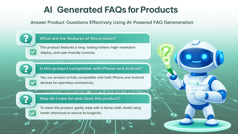 AI Generated FAQs for Products
