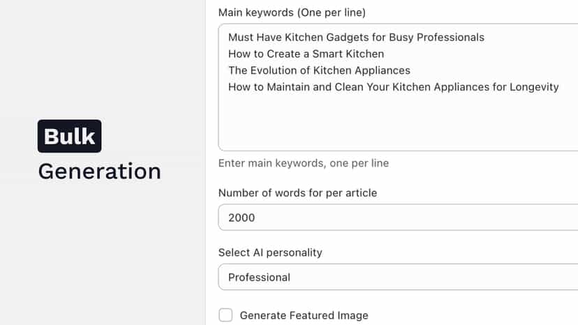 Bulk Article