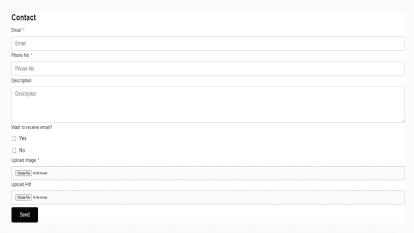 File Upload Form Builder Preview