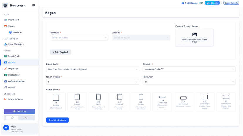 Adgen To genrerate Ads via Concepts