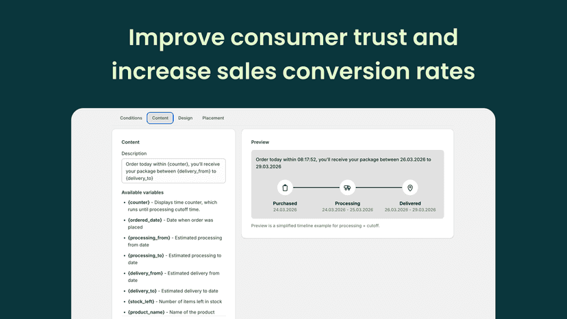 Improve consumer trust and increase sales conversion rates