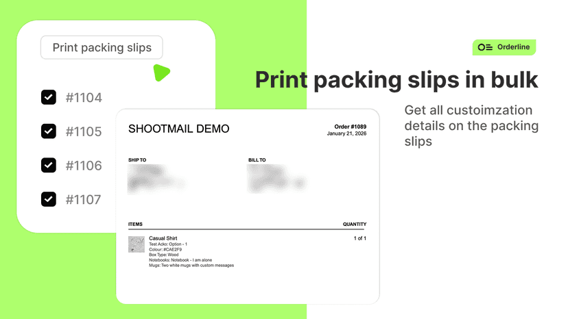 bulk print packing slips