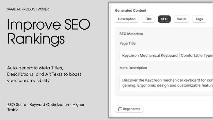 Auto-generate SEO Meta Titles and Tags