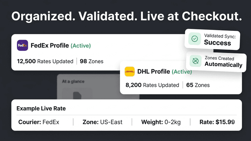 SavePre-sync shipping data error validation and data cleaning