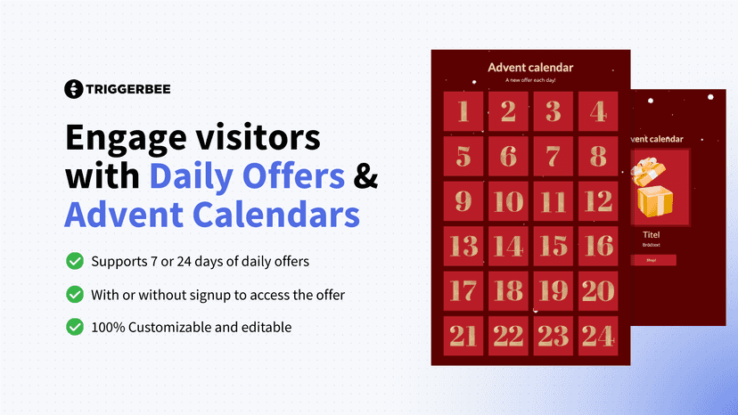 Triggerbee advent calendar campaign