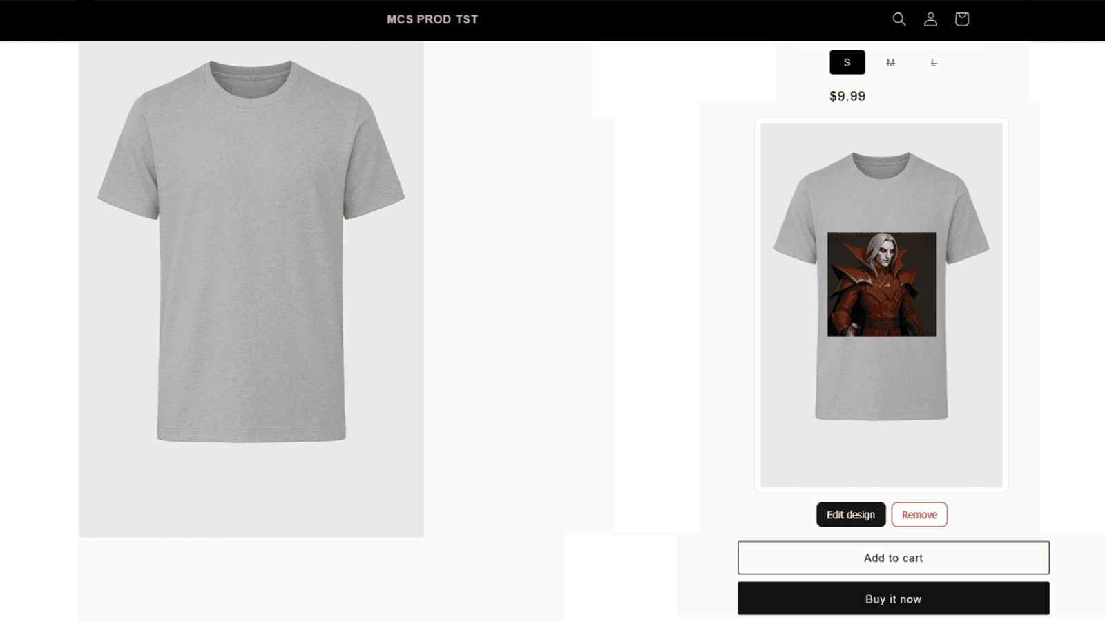 Live product preview updates instantly after customization