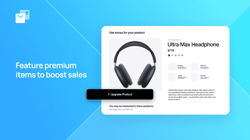 Feature premium items to boost sales