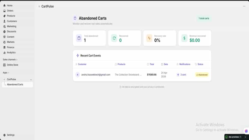 on this portion it shows the updates about product.
