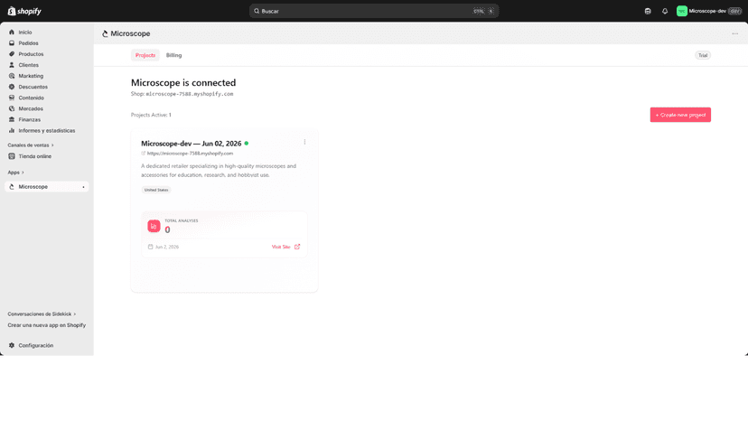 projects list