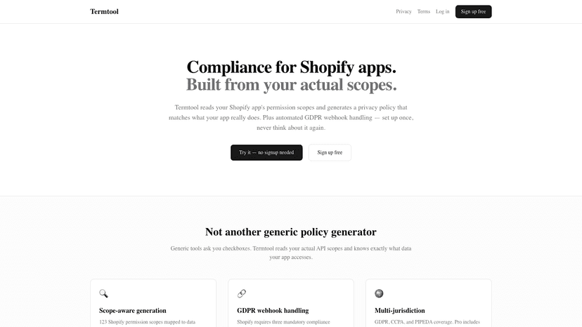 Hero page