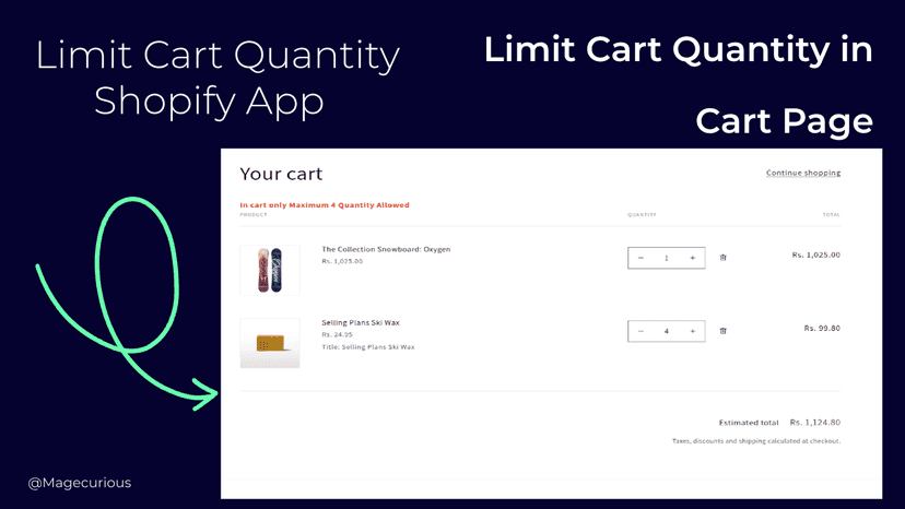 limit cart quantity
