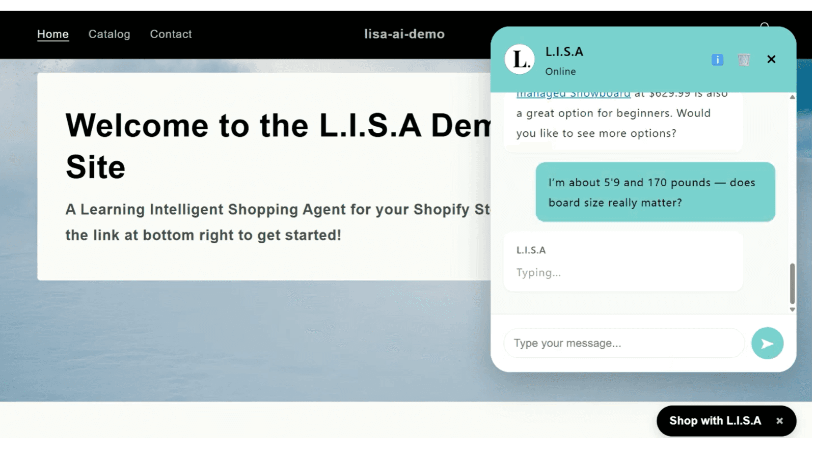 Understands shopper intent from natural-language questions