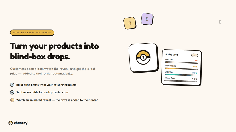 Turn your products into blind boxes