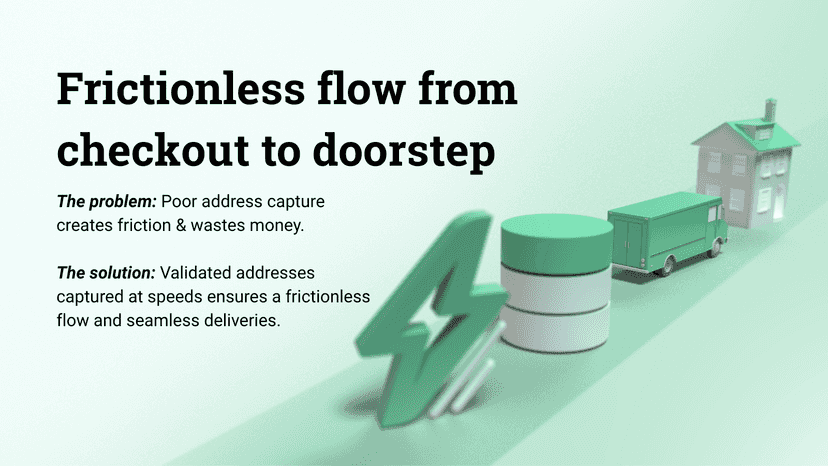 Frictionless flow from checkout to doorstep