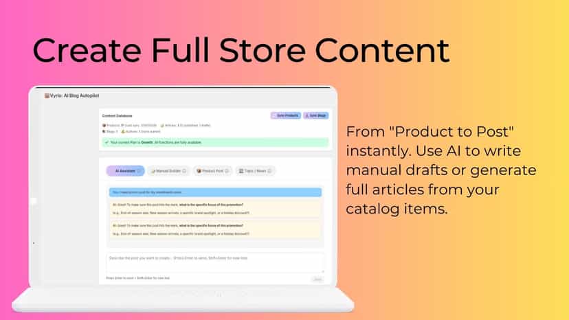 Use AI to write manual drafts or generate full articles