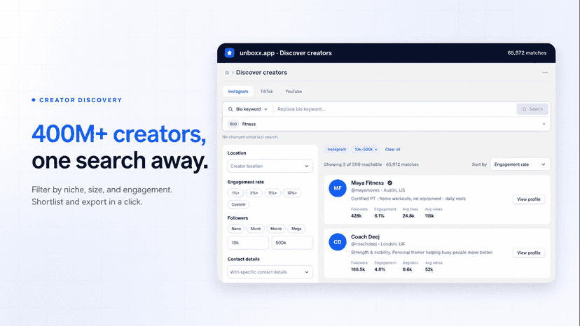 Creator Discovery