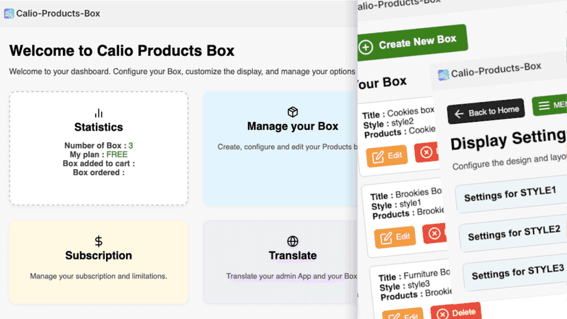 Admin panel