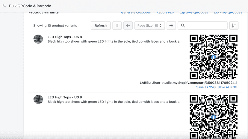 Bulk QR Code Generator