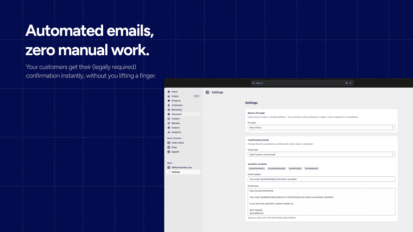 Automated emails - no manual work