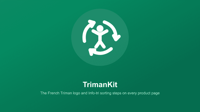 French Triman logo and Info-tri sorting on product pages