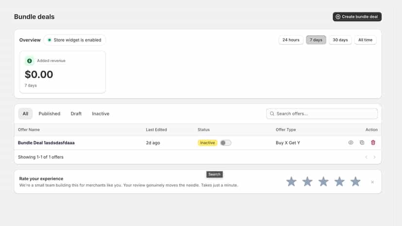 listing page