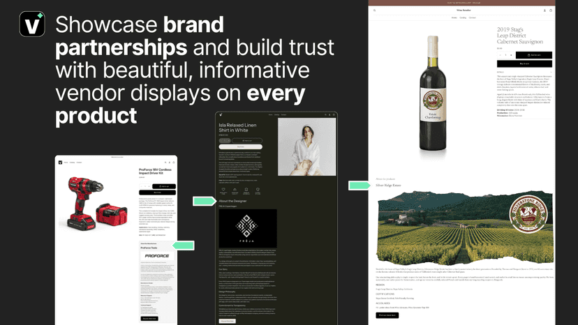 Showcase brands and build trust with beautiful layouts
