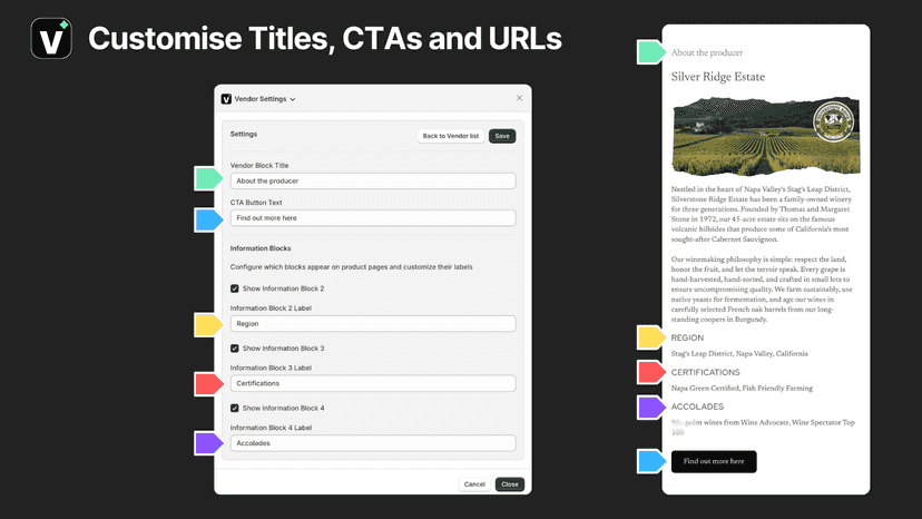 Customise titles and labels to fit your industry