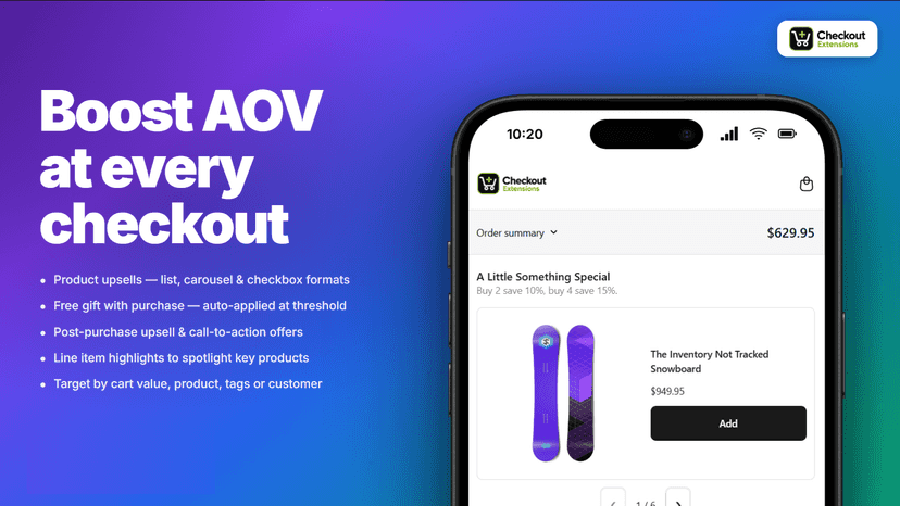 Boost AOV at every checkout