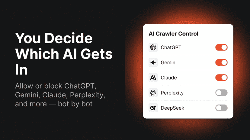 Allow or block ChatGPT, Gemini, Claude, Perplexity, and more - b