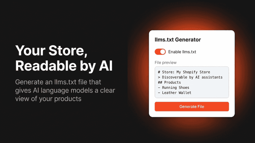 Generate an llms.txt file that gives Al language models a clear