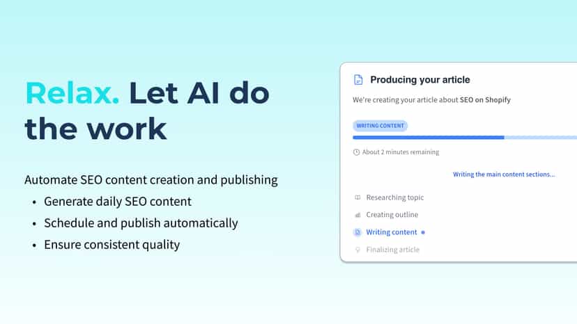 Relax. Let AI do the work