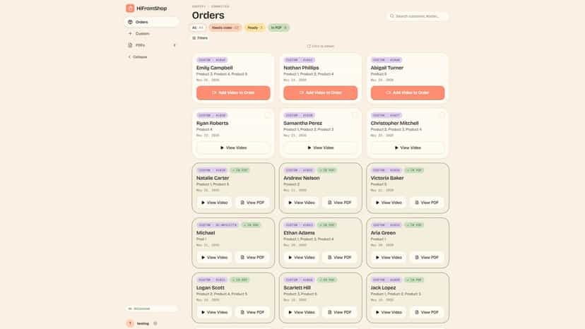 See all Shopify orders