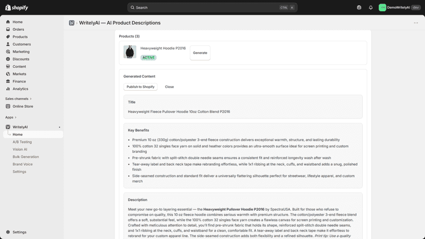 Generated Description