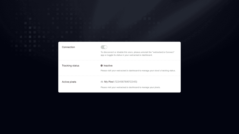 connected, but disabled