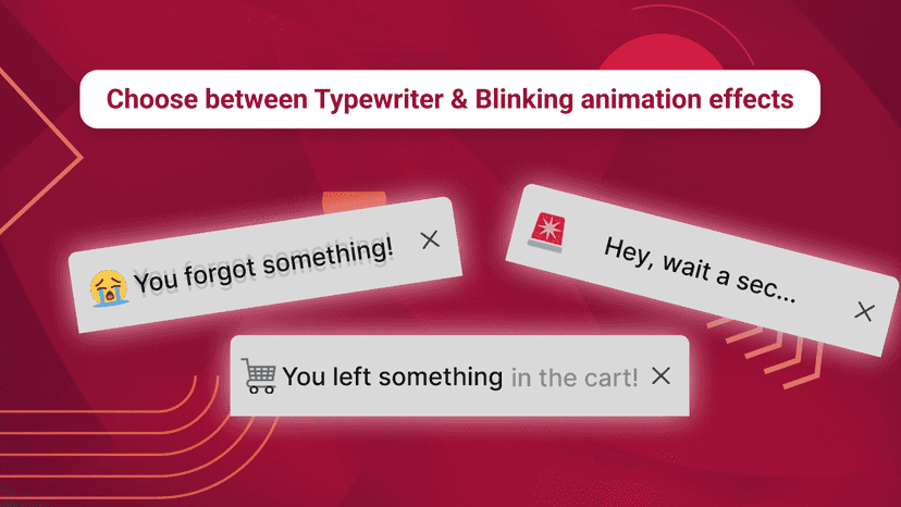The app in action: Multiple designs of the browser tab animation