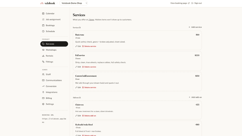 Easily manage your services