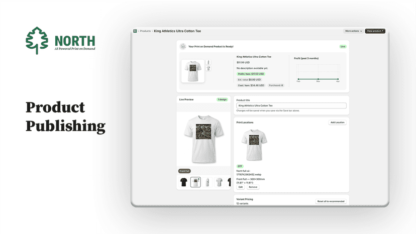 Print on Demand Product Configuration