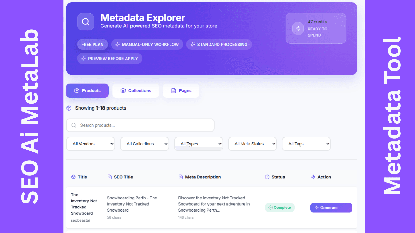 metadata generator
