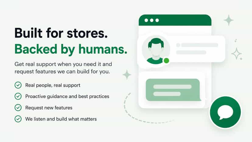 Get real support when you need it.
