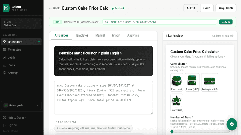 CalcAI - Building calculator with AI