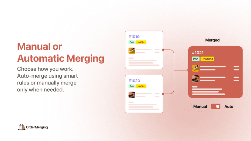 Manual or automatic merging