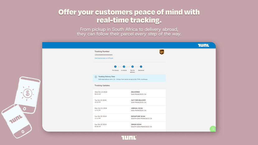 Real-time tracking from South Africa to global delivery