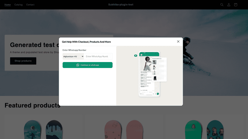 Whatsapp Chat Support Widget
