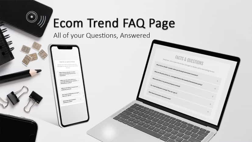 Ecom Trend FAQ Page and accordions - the best in 2023