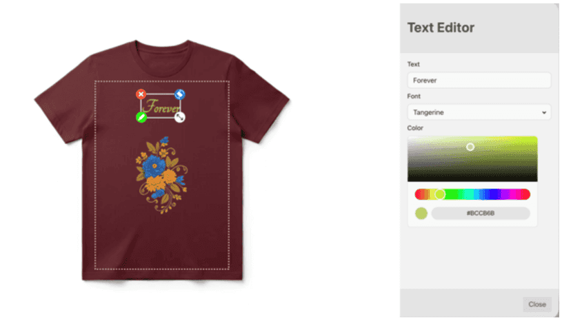 Customize Text Or Image