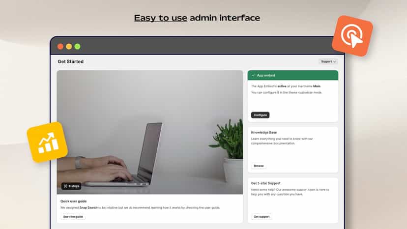 Admin interface